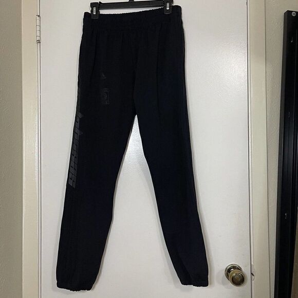 ADIDAS Yeezy Calabasas Black Jogger logo track pants men small - Picture 1 of 10